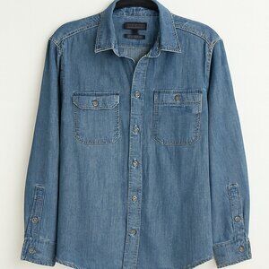 Denim long-sleeve shirt - Banana Republic - Medium